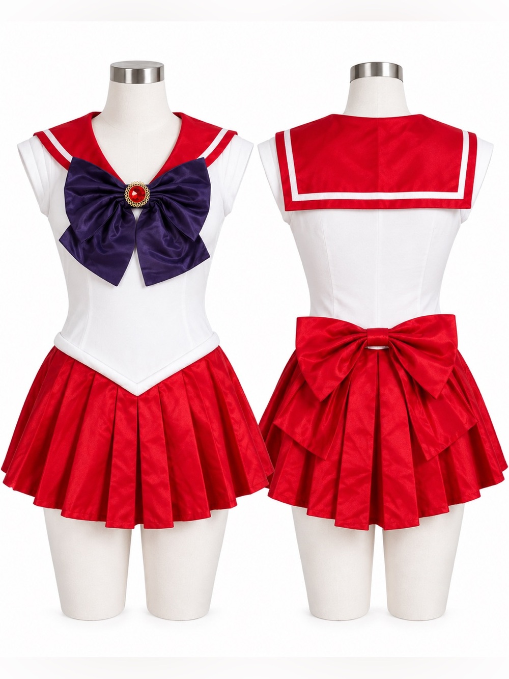 Sailor Mars Cosplay Halloween Costume Dress Sailor Moon Anime Size Medium